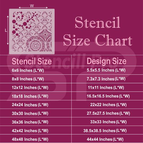 Mix Patten Stencil for Multi-Surface - Stencil Arts