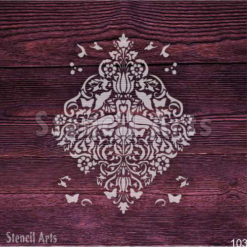 Chakra Bloom Dekoratif Duvar ve Mobilya Şablonu Ev Tasarımı İçin