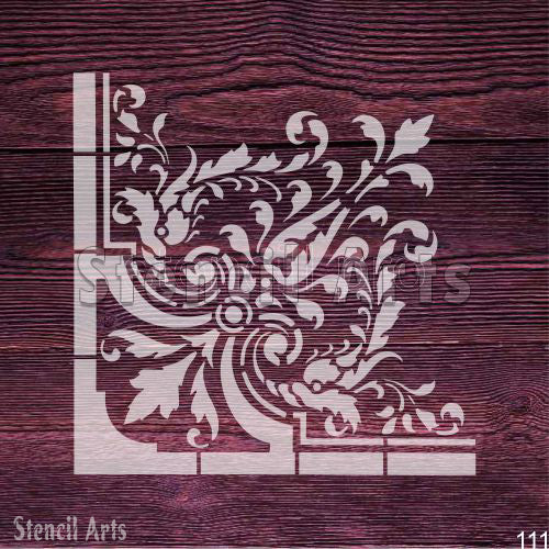 Corner Deco Dreams Stencil for Art, Crafting & Scrapbooking Projects