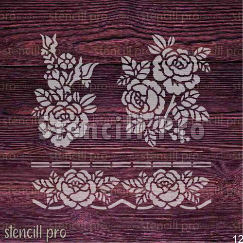 Floral Whisper Stencil for Precision Painting - Stencil Arts