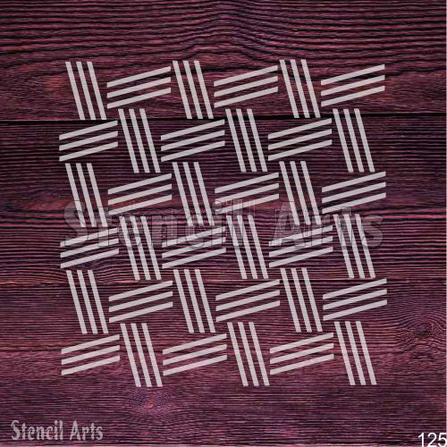 Vivid Linescape Pattern Craft Projects & Wall Painting Stencil for Precision