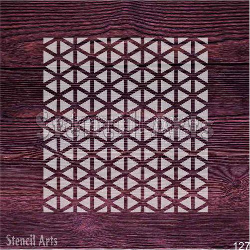 Tiled Elegance Multi-Surface Stencil for Wall, Floor & Furniture Projects