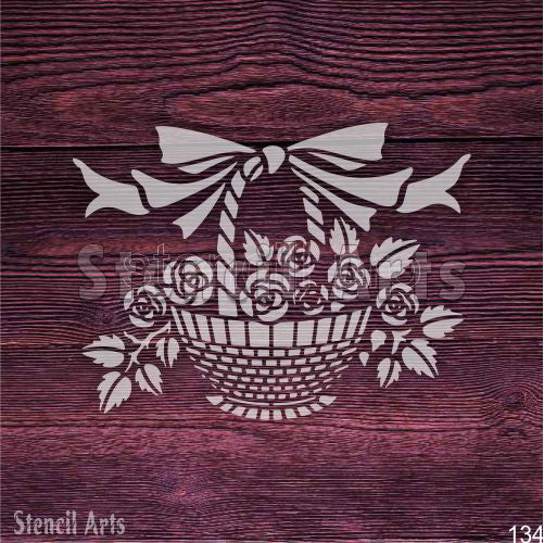 Modern ve Geleneksel Dekor İçin Çiçek Sepeti Yeniden Kullanılabilir Şablonlar