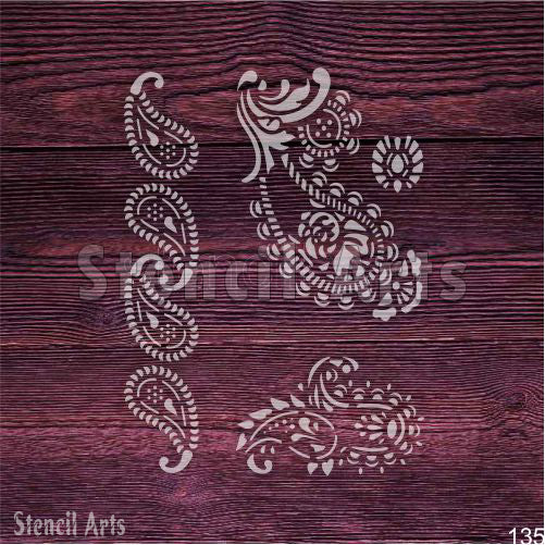 Kendin Yap El Sanatları ve Ev Dönüşümleri için Çiçek ve Kenar Yeniden Kullanılabilir Şablonlar