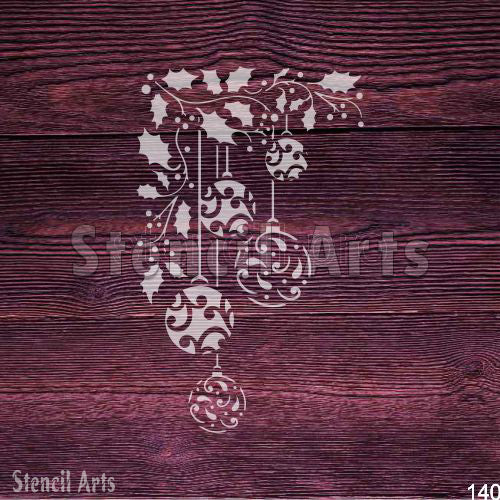 Decor Balls and Leaf Stencil for Unique Patterns - Ideal for All Surfaces