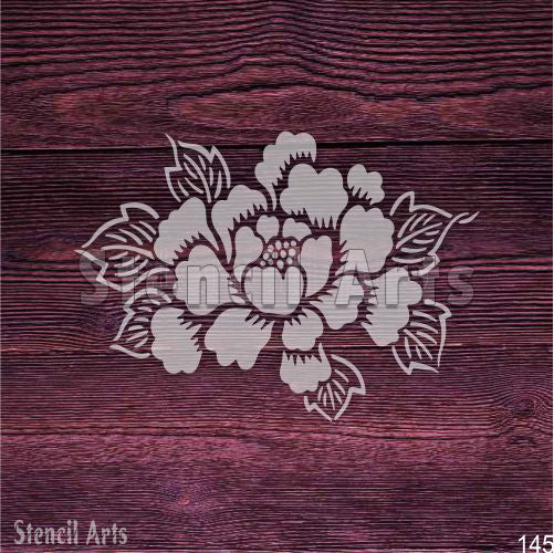 Tuval ve Albümler için Blooming Glory Çiçek Tekrar Kullanılabilir Desen Şablonu