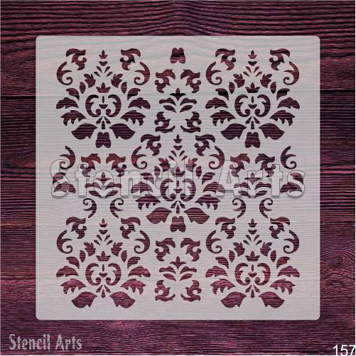 Antique Majesty Damask Pattern Precision Stencil for Perfect Wall & Floor Patterns
