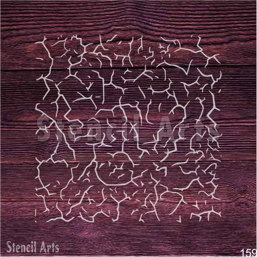 Sanat, El Sanatları ve Scrapbooking Projeleri için Çatlak Desen Şablonu