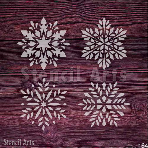 Snowflake Stencil - Winter Design for Walls, Wood, Fabric & DIY Crafts