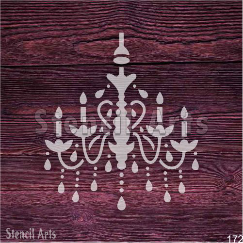 Damask Candle Stencil - Intricate Decorative Pattern for DIY Candle Projects