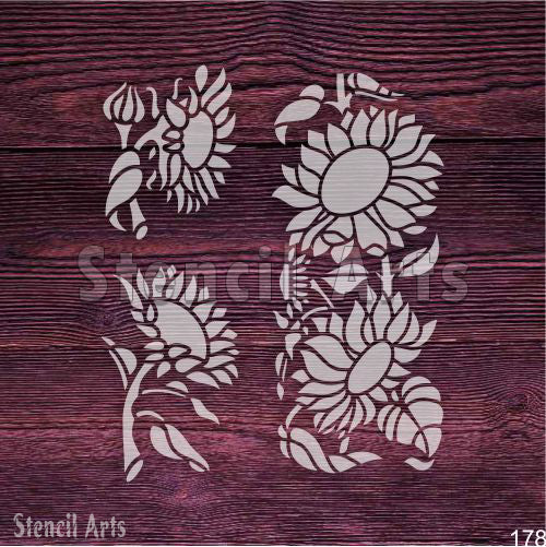 Ayçiçeği Şablonu – Kendin Yap El Sanatları ve Ev Dekorasyonu için Canlı Doğa Esintili Tasarım