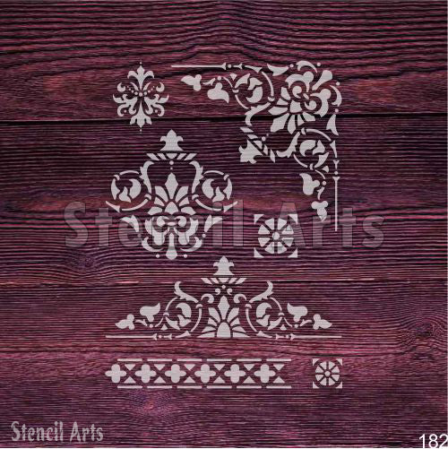 Grand Royal Stencil β Reusable Elegant Design for Walls, Furniture & DIY Crafts