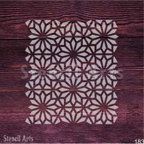 Celestial Mosaic Pattern Stencil β Reusable Design for Walls, Furniture & DIY Crafts