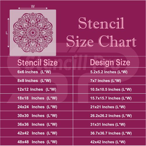 Eternal Mandala Multi-Surface Stencil for Scrapbooking, Cardmaking, and Home Decor - Stencil Arts