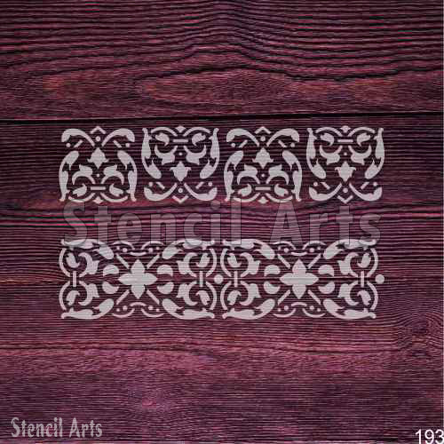 Art Deco Border Stencil – Reusable Geometric Design for Walls, Furniture & Crafts