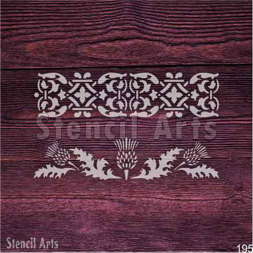 Asian Traditional Art Border Stencil – Reusable Ornamental Design for Walls & Crafts