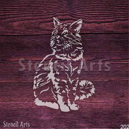 Kedi Şablonu – Duvarlar, Mobilyalar ve El Sanatları için Yeniden Kullanılabilir Kedi Silueti Tasarımı