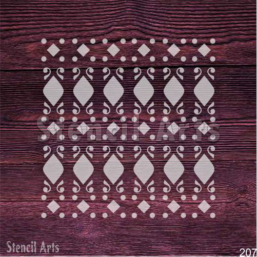 Zarif Fayans Desen Şablonu – Duvarlar, Zeminler ve El Sanatları için Yeniden Kullanılabilir Geometrik Tasarım