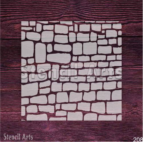 Taş Desen Şablonu – Duvarlar, Zeminler ve El Sanatları için Yeniden Kullanılabilir Gerçekçi Kaya Dokusu