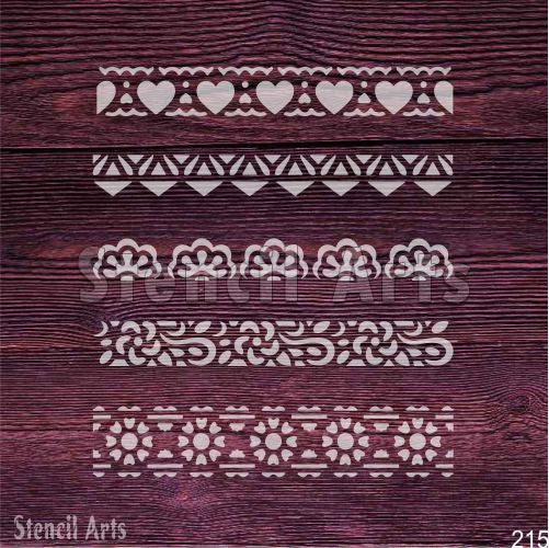 Classic Border Stencil β Reusable Elegant Trim Design for Walls, Furniture & Crafts