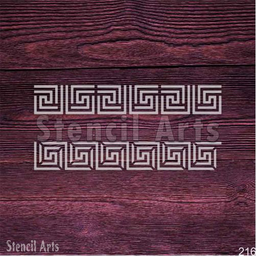 Versace Border Stencil β Reusable Greek Key Luxury Pattern for Walls, Furniture & Crafts