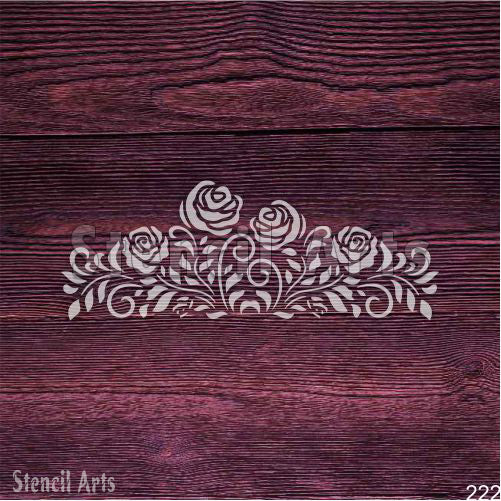 Çiçek Fantezi Şablonu – Duvarlar, Mobilya Dekoru için Yeniden Kullanılabilir Şahane Çiçek Tasarımı