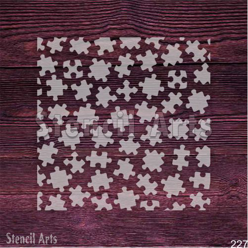 Puzzle Pattern Stencil β Modern Geometric Design for DIY & Decor