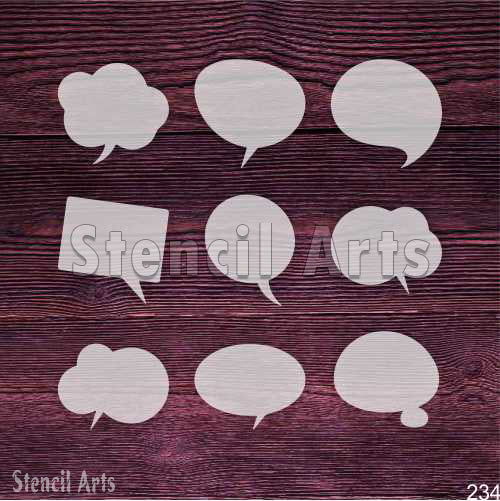 Chat Icon Stencil for Modern Designs | StencilArts