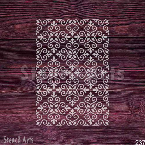 Persian Lace Decor Pattern Stencil for Elegant Designs | StencilArts