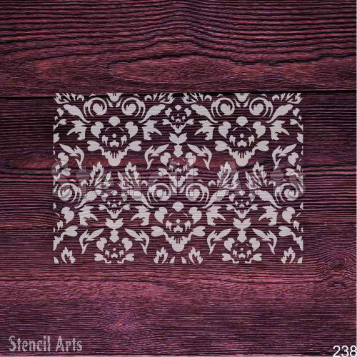 Regency Bloom Pattern Stencil for Vintage Designs | StencilArts