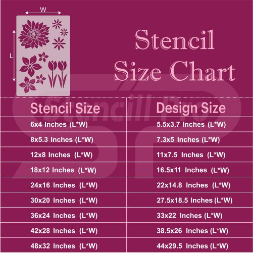 Bloom & Flourish Duvar ve Zemin Tasarımları İçin Çok Yönlü Şablon