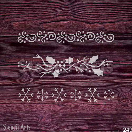Elegant Arabesque Border Stencil | StencilArts