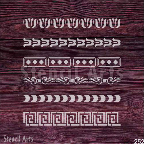Create Graceful Designs with Swirl Border Stencil | StencilArts