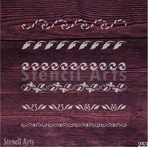 Elegant Swirl Pattern Stencil for Artistic Projects | StencilArts