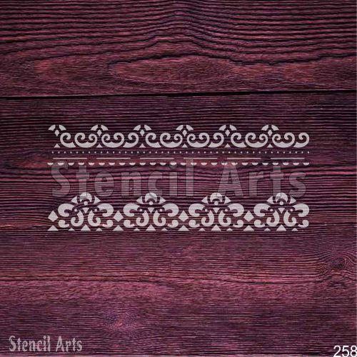 Ornate Arch Border Stencil for Elegant DIY | StencilArts