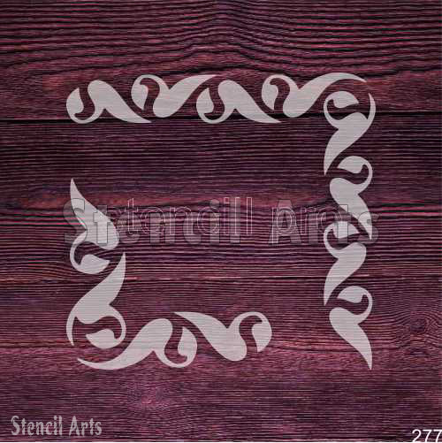 Luxurious Corner Accents – Premium DIY Stencils | StencilArts