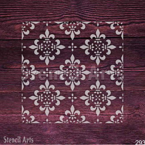 Fleur-de-Lis Wall Stencil - Add a Touch of French Elegance