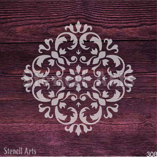 Ornamental Medallion Stencil - Elegant Design for DIY Decor