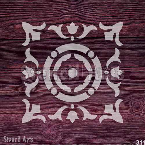 Tile Stencil - Decorative Pattern for Walls & Crafts