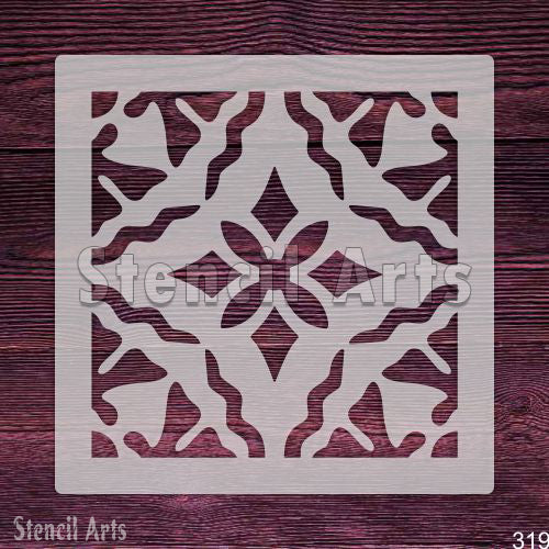 Art Deco Stencil - Geometric Design for Walls & Crafts