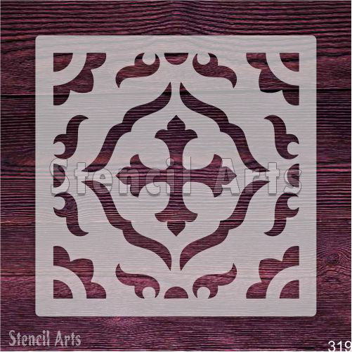 Moorish Tile Stencil - Reusable Geometric Design for Wall and Fabrics