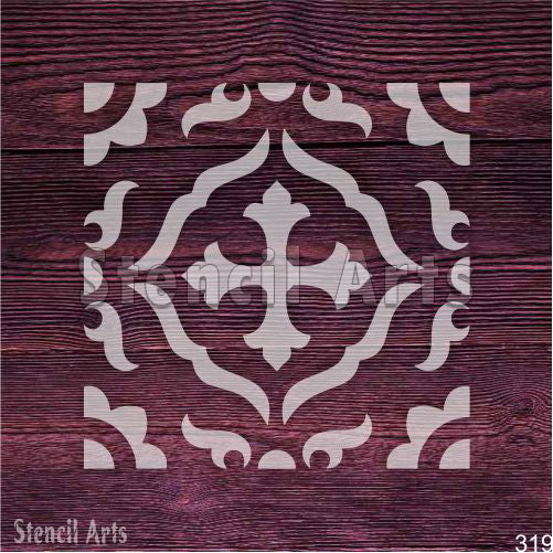 Moorish Tile Stencil - Reusable Geometric Design for Wall and Fabrics