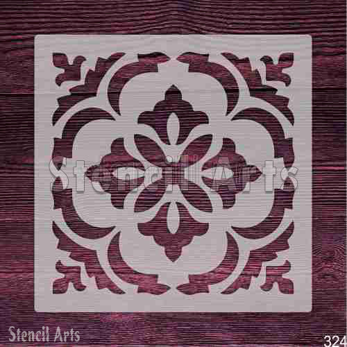 Tile Stencil Decorative DIY Decor - Add a Touch of Style | Stencilarts