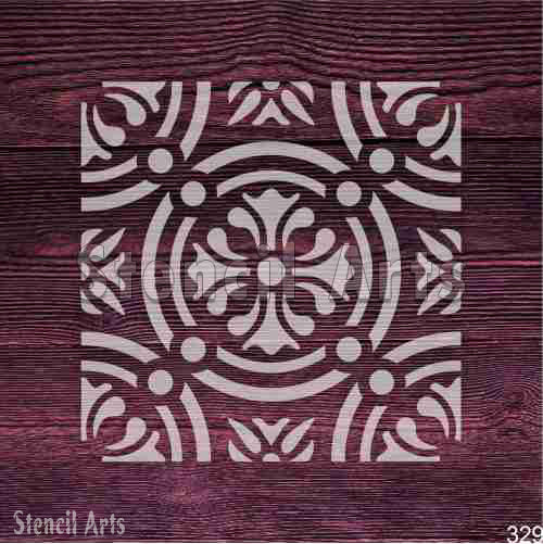 Global Tile Stencil - Fusion Design for Walls, Crafts & More