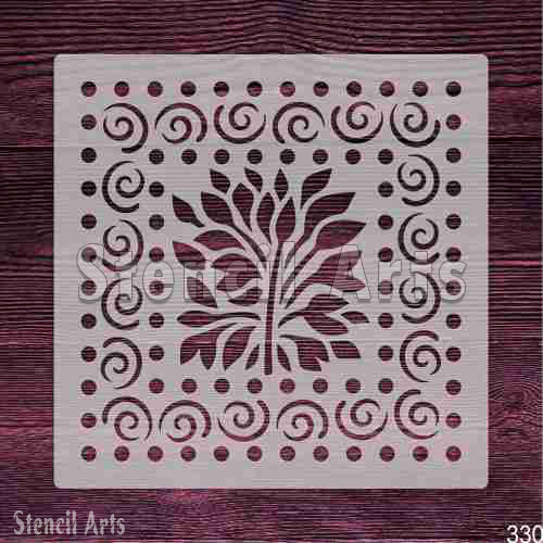 Tree of Life Stencil - Symbolic Design for DIY Decor