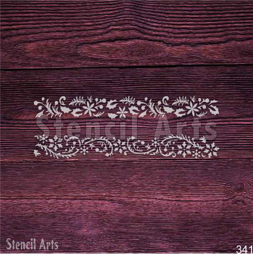 Snowflake Border Stencil Set - Reusable Winter Wonderland Patterns