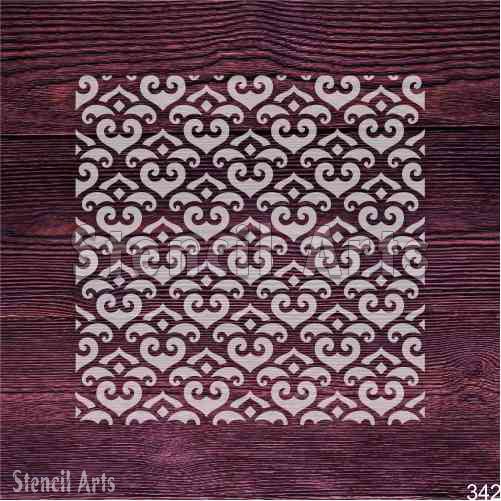 Flowing Pattern Stencil - Elegant & Organic Design for DIY Decor