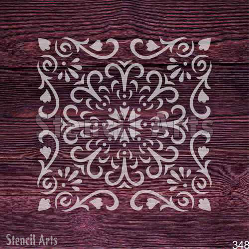Decorative Mandala Stencil - Elegant Design for Walls & Crafts