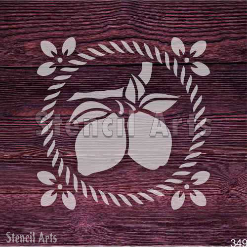 Summer Lemon Stencil - Add a Touch of Sunshine to Your Projects