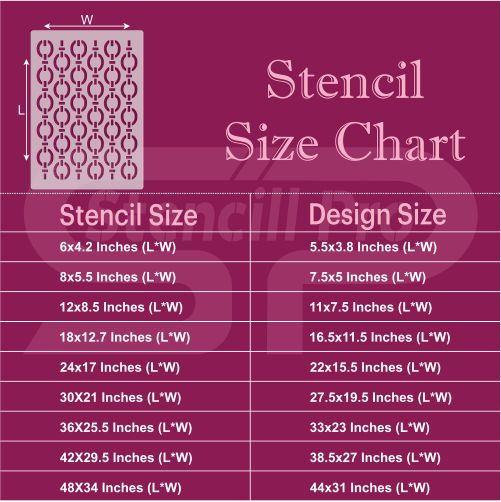 Waves of Harmony Pattern Stencil for Floor, Wall, and Furniture Painting